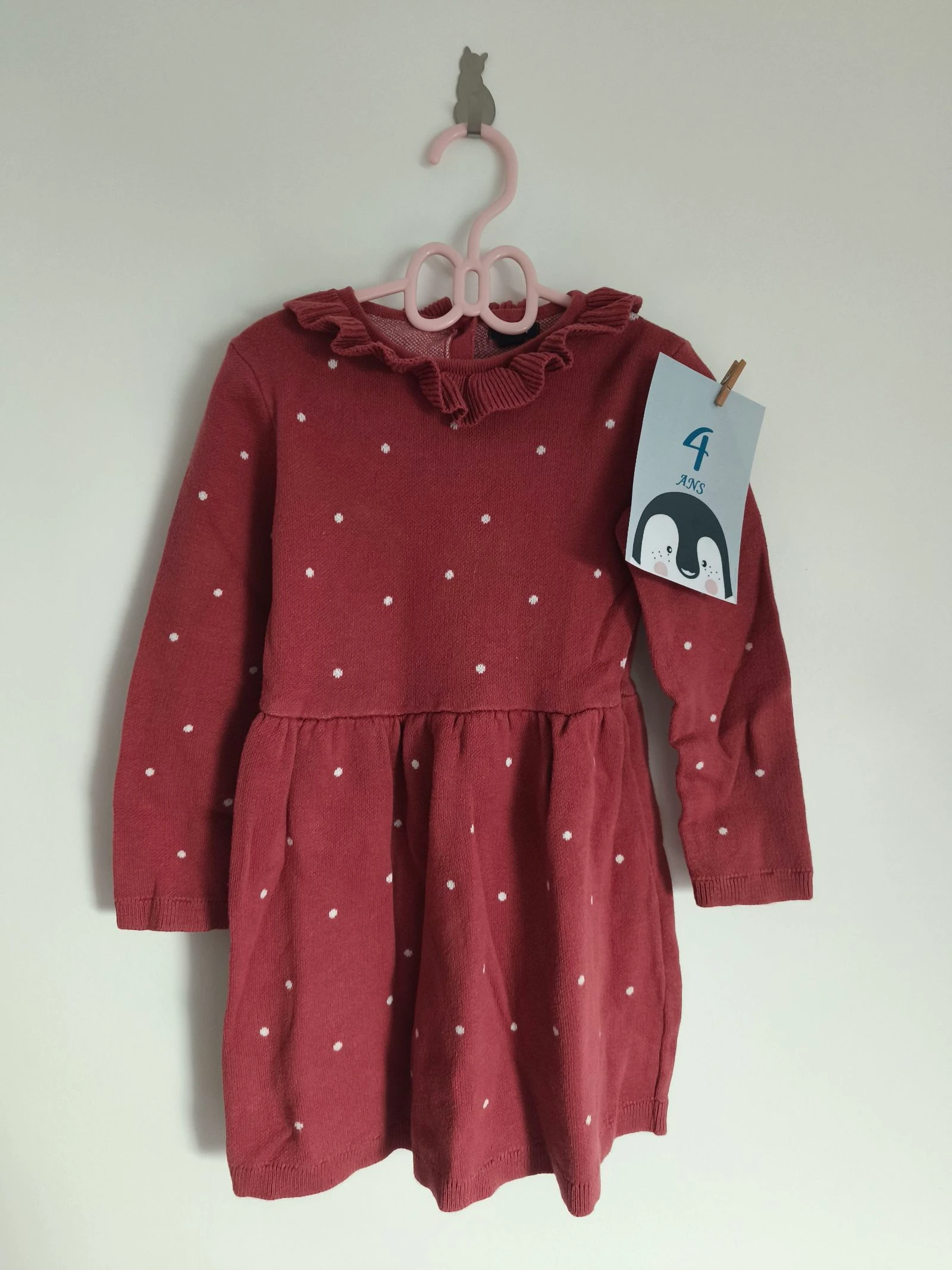 Robe longues manches fille (4 ans)